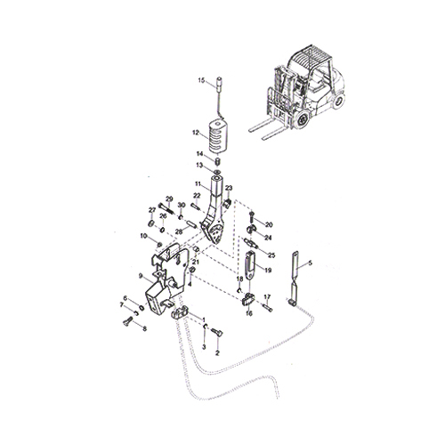 heli forklift Handbrake