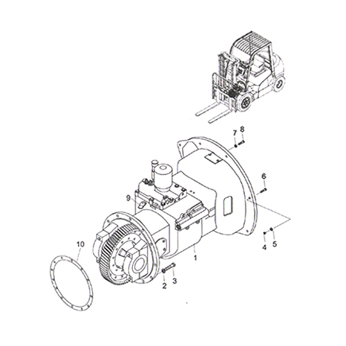 drive-unit heli forklift Transmission case