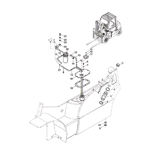 forklift fuel system