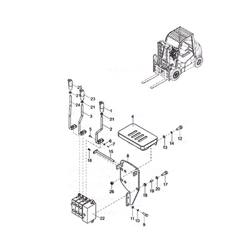 forklift hydraulic control valve