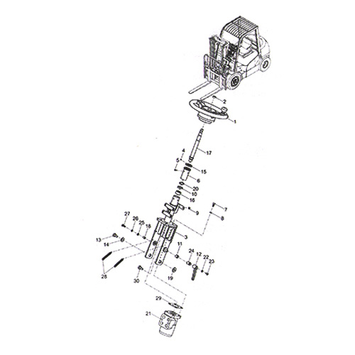 heli forklift 3 ton steering parts