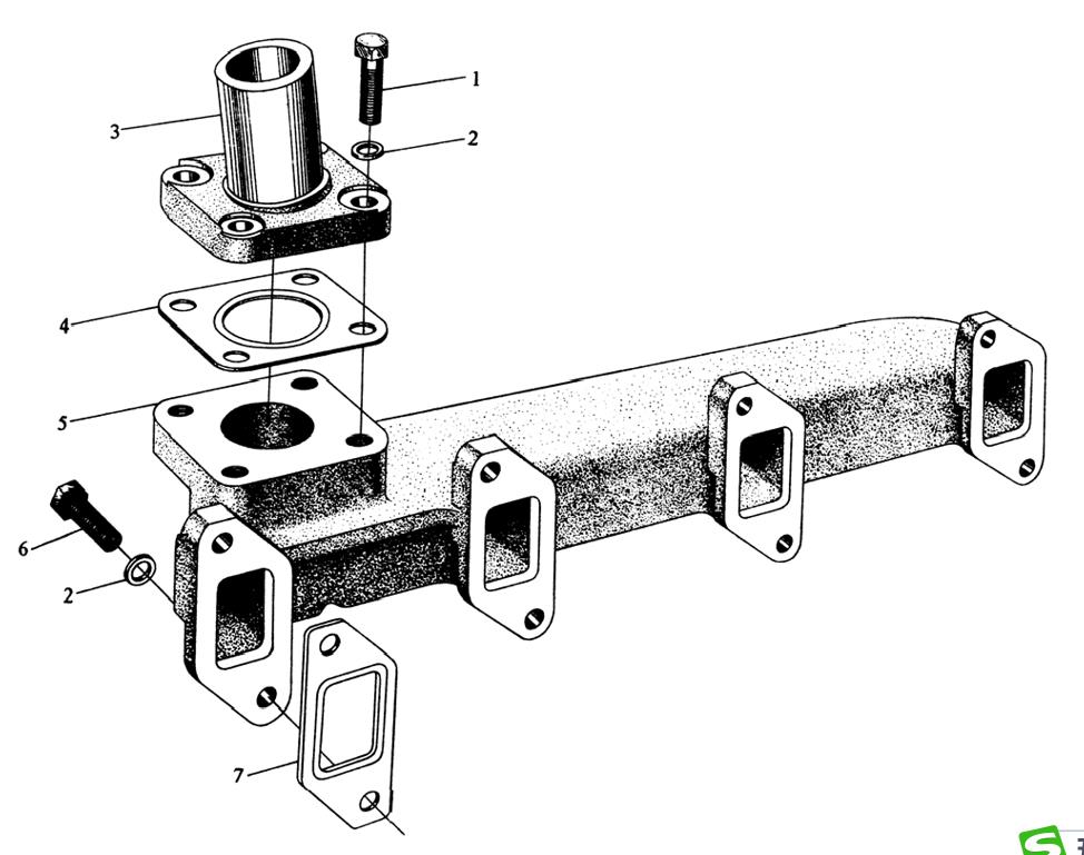 YTO engine Exhaust Tube Assembly (Ⅰ)