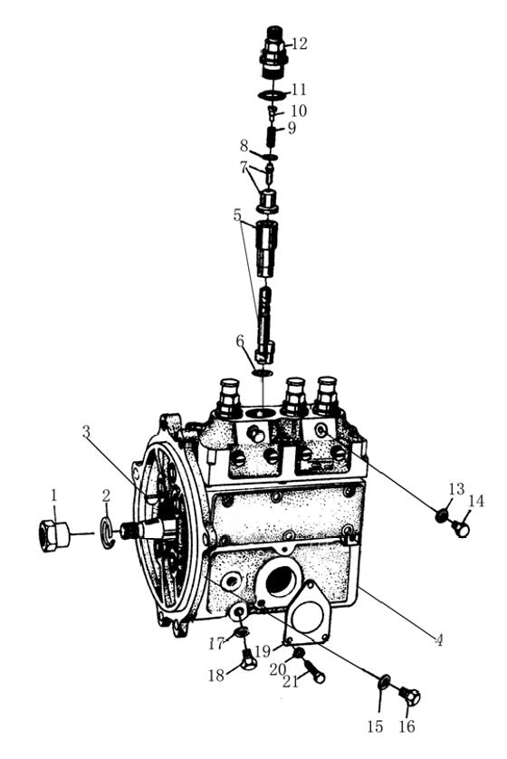 YTO engine ZHB Injection Pump Assembly
